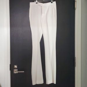 Zara white wide leg trouser, size small